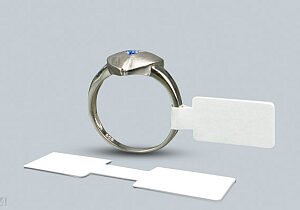 MYNDS Certified Chromo Dumbbell Jewellery Labels – Classic Paper Tag Series by Barcode Vault