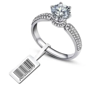 MYNDS Certified PP Ring Jewellery Labels – Premium Ring Tag Collection by Barcode Vault